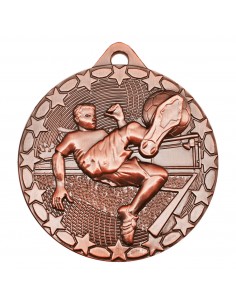 MEDALLA FUTBOL Ø70 MM BRONCE "A.CALIDAD"