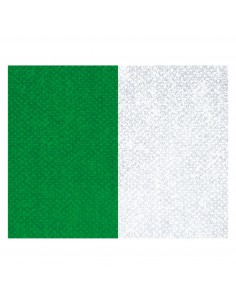 CINTA C/MOSQUETON 22 MM VERDE-BLANCO
