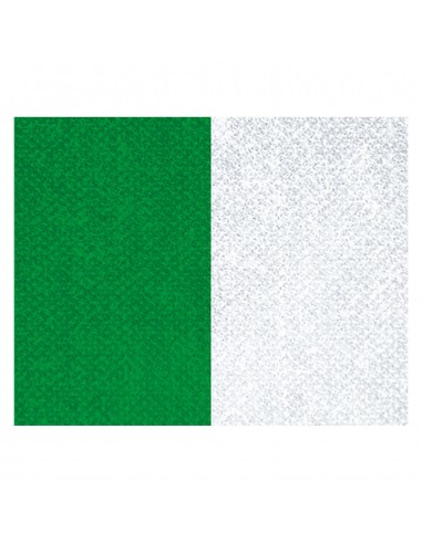 CINTA C/MOSQUETON 22 MM VERDE-BLANCO