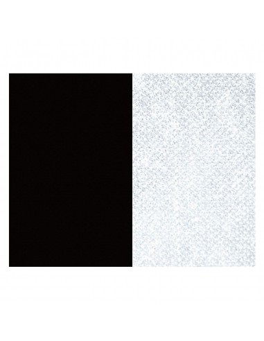 CINTA C/MOSQUETON 22 MM NEGRO-BLANCO