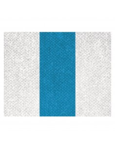 CINTA C/MOSQUETON 10 MM BLANCO-CELESTE-BLANCO
