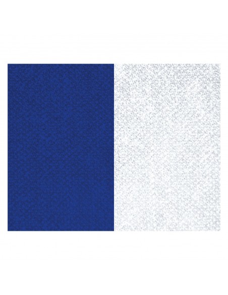 CINTA C/MOSQUETON 10 MM AZUL-BLANCO