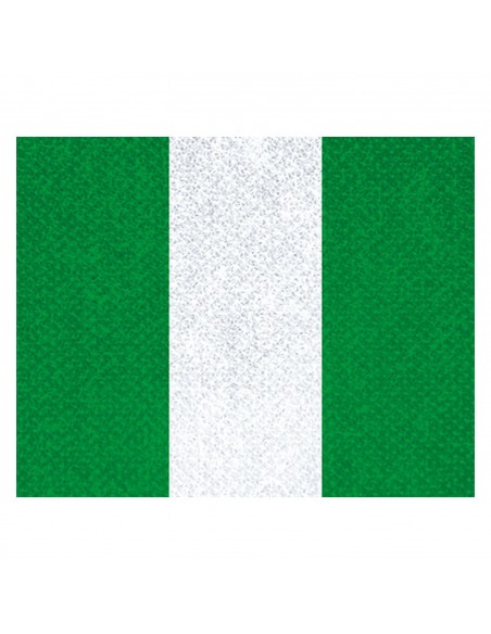CINTA C/MOSQUETON 10 MM VERDE-BLANCO-VERDE