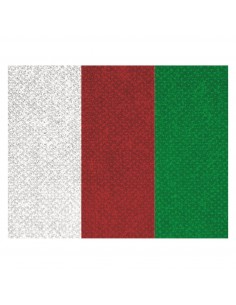 CINTA C/MOSQUETON 10 MM BLANCO-ROJO-VERDE