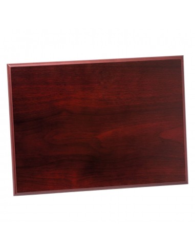 PLACA MADERA CAOBA