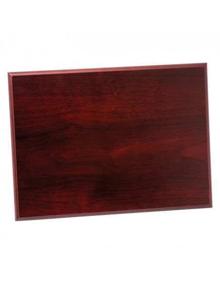 PLACA MADERA CAOBA