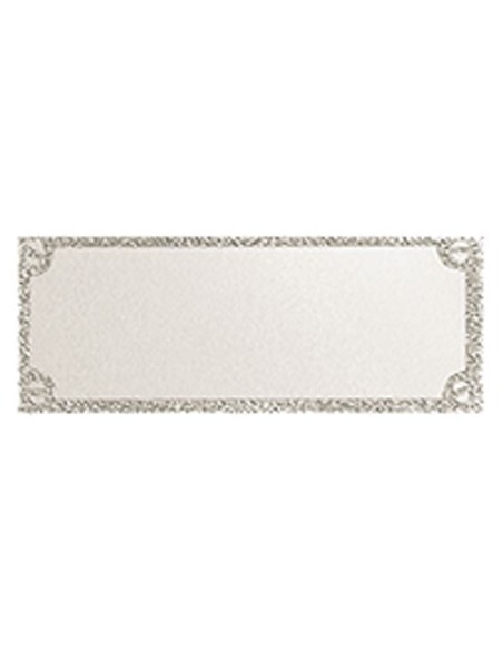 PLAQUITA ALUMINIO PLATA