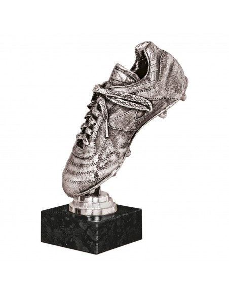 TROFEO RESINA BOTA FUTBOL C/MARMOL H.24
