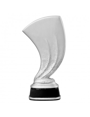 TROFEO RESINA NEUTRO PLATA/NEGRO