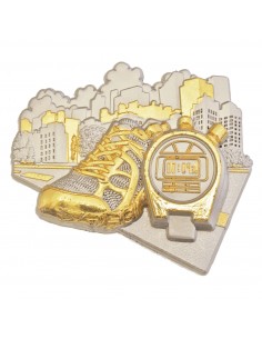 MOTIVO PLASTICO ATLETISMO PLATA/ORO