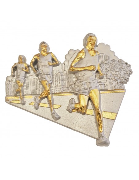 MOTIVO PLASTICO FIGURA ATLETISMO PL/ORO
