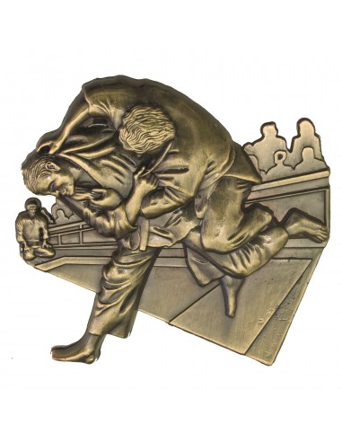 MOTIVO PLASTICO FIGURA JUDO DORADO VJ