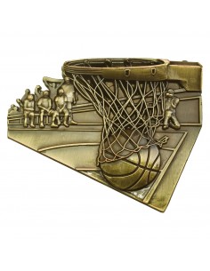 MOTIVO PLASTICO BALONCESTO DORADO VJ