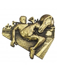MOTIVO PLASTICO FIGURA FUTBOL DORADO VJ
