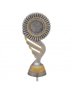 FIGURA PLASTICO FAST NEUTRO PLATA VJ/ORO H.13CM