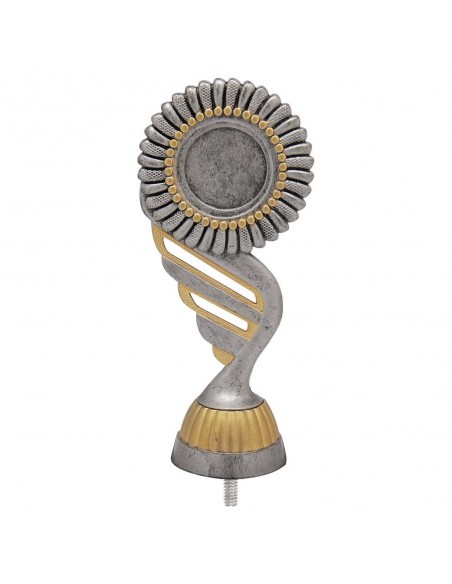 FIGURA PLASTICO FAST NEUTRO PLATA VJ/ORO H.13CM