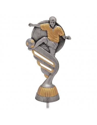 FIGURA PLASTICO FAST FUTBOL JUGADOR PLATA VJ/ORO H.13CM