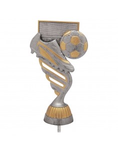 FIGURA PLASTICO FAST FUTBOL BOTA PLATA VJ/ORO H.13CM