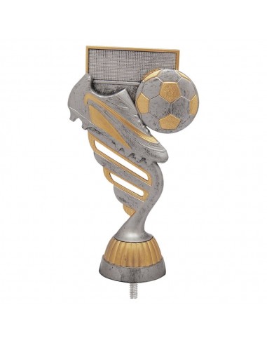 FIGURA PLASTICO FAST FUTBOL BOTA PLATA VJ/ORO H.13CM
