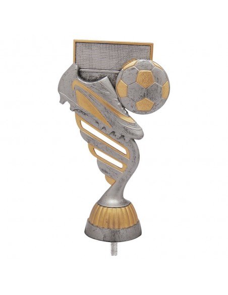 FIGURA PLASTICO FAST FUTBOL BOTA PLATA VJ/ORO H.13CM