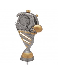 FIGURA PLASTICO FAST NATACION PLATA VJ/ORO H.13CM