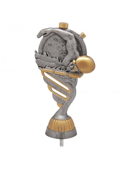 FIGURA PLASTICO FAST NATACION PLATA VJ/ORO H.13CM