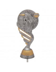 FIGURA PLASTICO FAST DARDOS PLATA VJ/ORO H.13CM