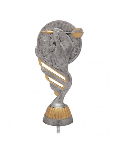 FIGURA PLASTICO FAST DARDOS PLATA VJ/ORO H.13CM