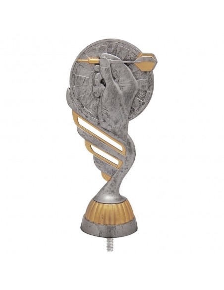 FIGURA PLASTICO FAST DARDOS PLATA VJ/ORO H.13CM