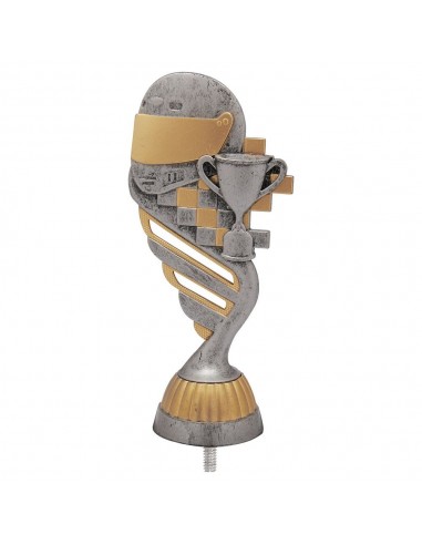 FIGURA PLASTICO FAST MOTOR PLA VJ/ORO H.13CM