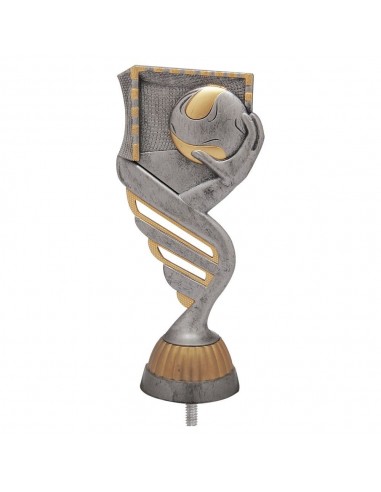 FIGURA PLASTICO FAST BALONMANO PLATA VJ/ORO H.13CM