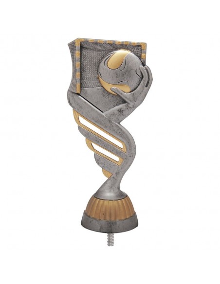 FIGURA PLASTICO FAST BALONMANO PLATA VJ/ORO H.13CM