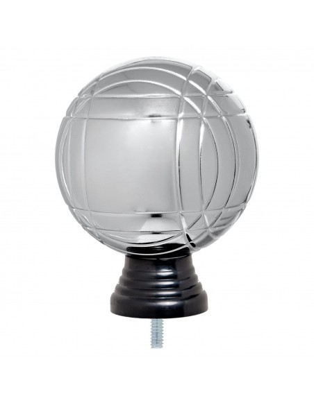 FIGURA PLASTICO FAST BOLA PETANCA PLATA H.10.3