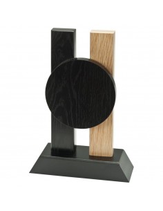 TROFEO MADERA PORTADISCOS Ø70MM