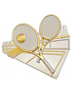 MOTIVO PLASTICO TENIS PLATA/ORO
