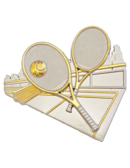 MOTIVO PLASTICO TENIS PLATA/ORO