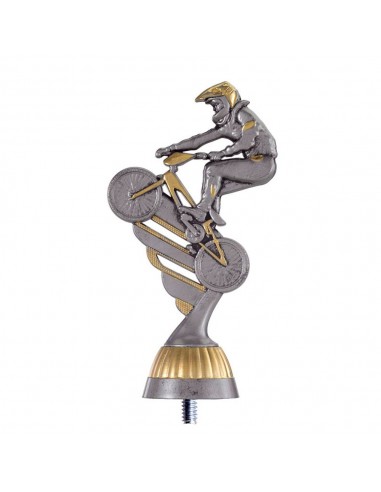 FIGURA PLASTICO FAST MOUN.BIKE PLA VJ/ORO H.13CM