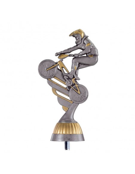 FIGURA PLASTICO FAST MOUN.BIKE PLA VJ/ORO H.13CM