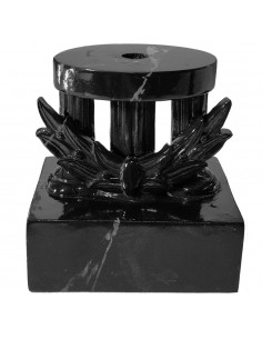 BASE RESINA COLUMNAS NEGRO 8X6.5 CM