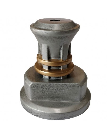 BASE RESINA RED.COLUM GRIS Ø8 H.9.3 CM