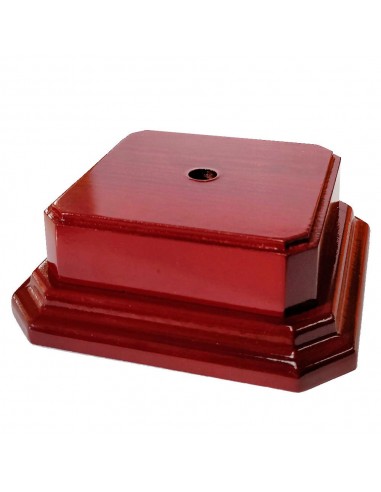 BASE MADERA CAOBA 11X11X4 CM