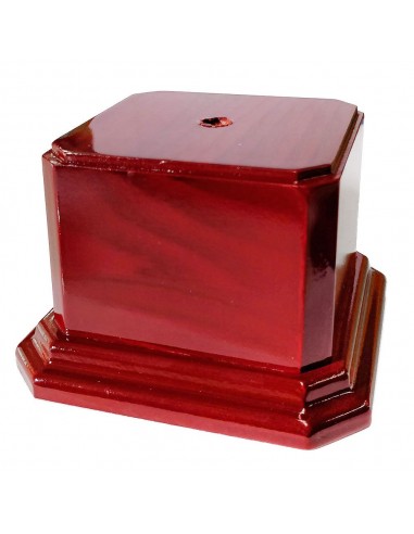 BASE MADERA CAOBA 11X11X7.5 CM