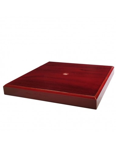 BASE MADERA CAOBA 17X17X2 CM