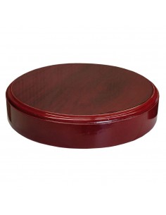BASE MADERA CAOBA Ø21X4 CM
