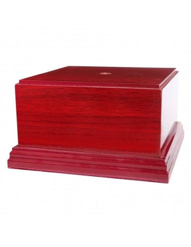 BASE MADERA CAOBA 13X13X7.5 CM