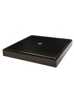 BASE MADERA NEGRO 9X9X2 CM