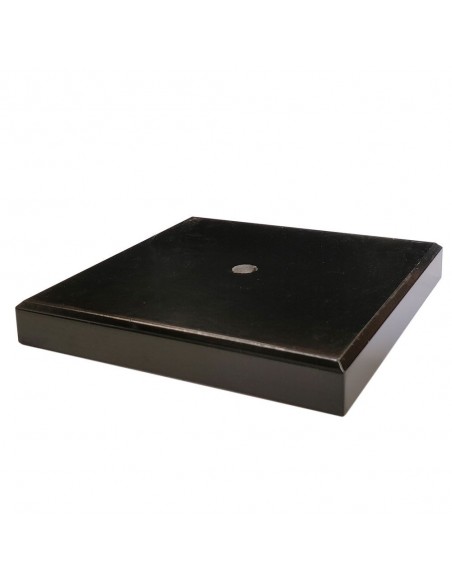 BASE MADERA NEGRO 9X9X2 CM