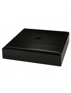 BASE MADERA NEGRO 14.5X14.5X2 CM