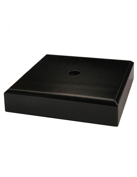 BASE MADERA NEGRO 14.5X14.5X2 CM