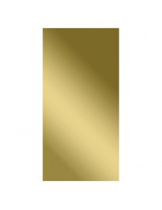 PLANCHA ALUMINIO 60X30CM ORO ALTO BRILLO